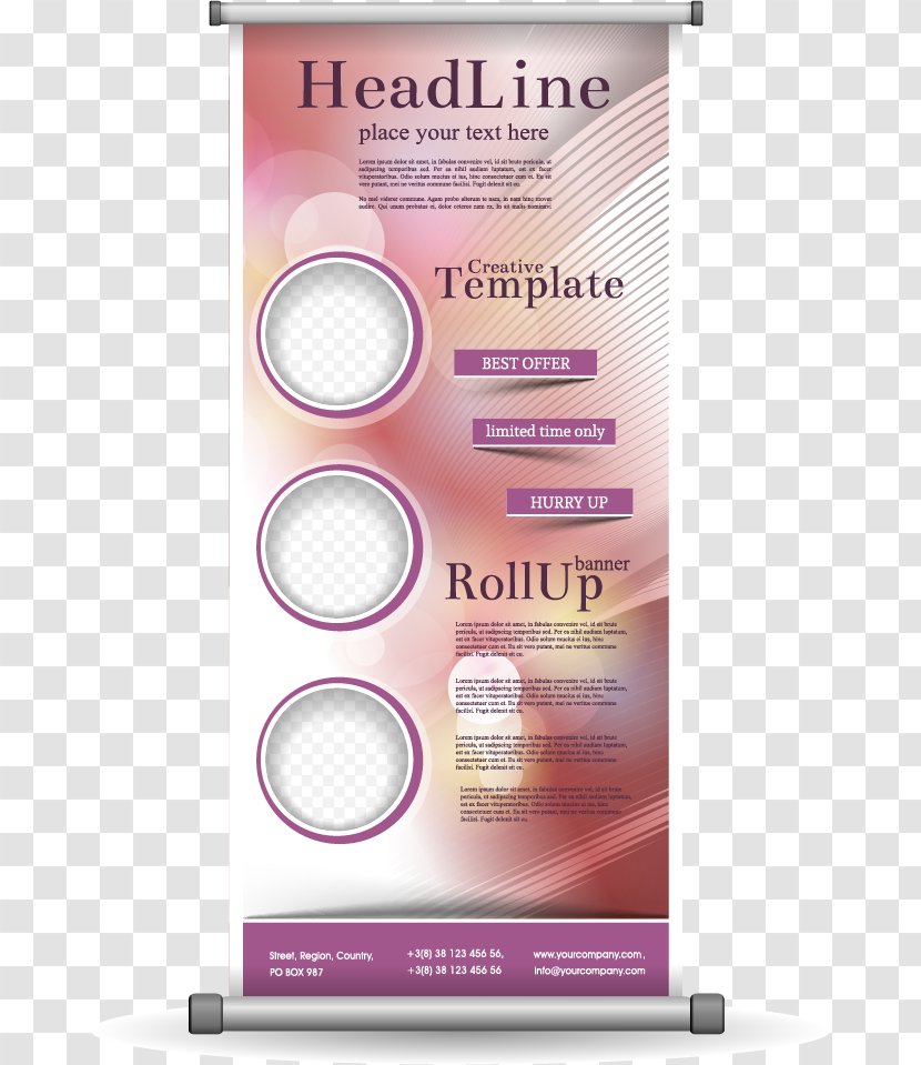 Euclidean Vector - Violet - Roll Up Display Rack Design Elements Transparent PNG