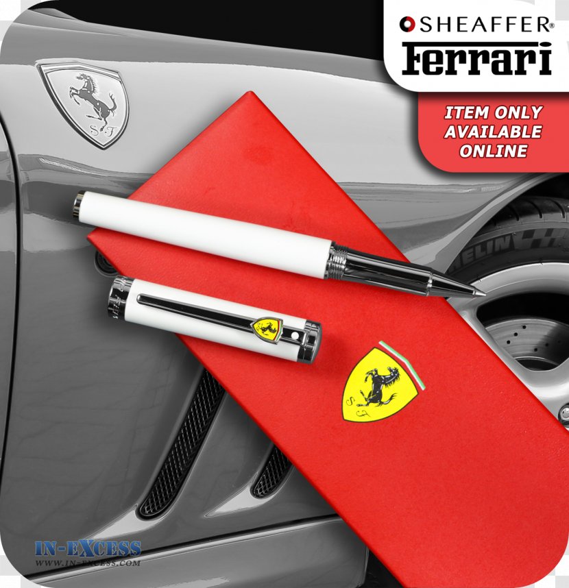 Sheaffer Ferrari 100 Ballpoint Pen Pens VFM - Carbon Fibers - White Letterhead Transparent PNG