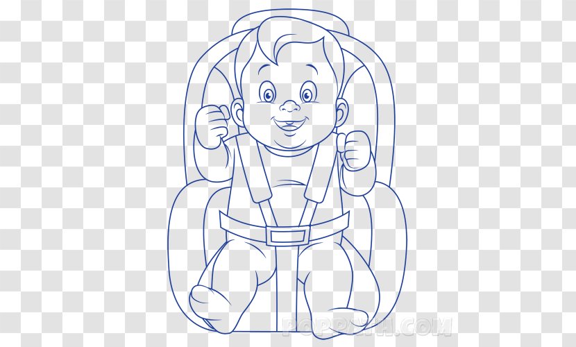 Baby & Toddler Car Seats Line Art Drawing Child - Heart Transparent PNG