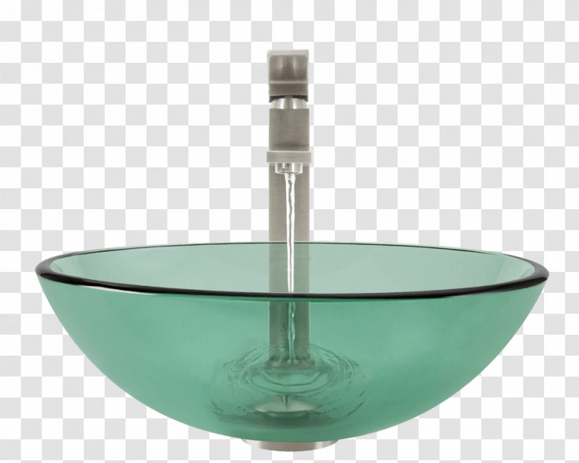 Glass Faucet Handles & Controls Bowl Sink Bathroom - Vessel Sinks Transparent PNG