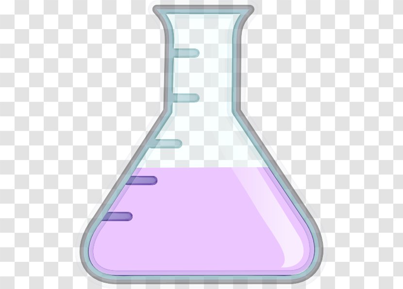 Beaker Laboratory Flask Violet Equipment Transparent PNG