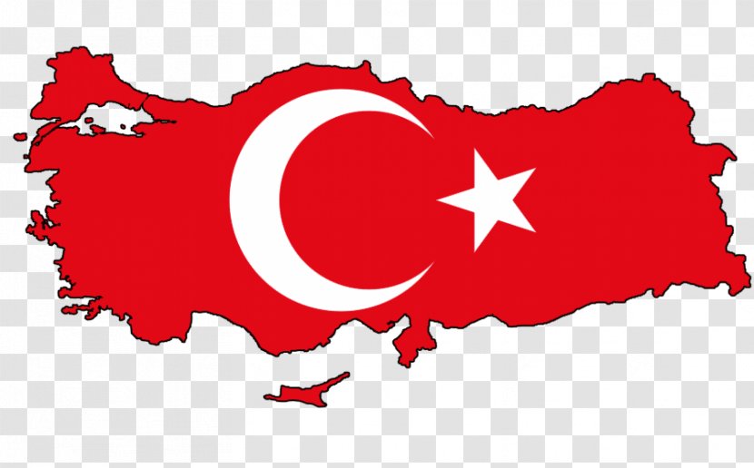 Flag Of Turkey Ayyildiz Team Star - Heart Transparent PNG