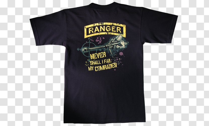 T-shirt Sleeve Smiley Logo - T Shirt - Us Army Ranger Transparent PNG