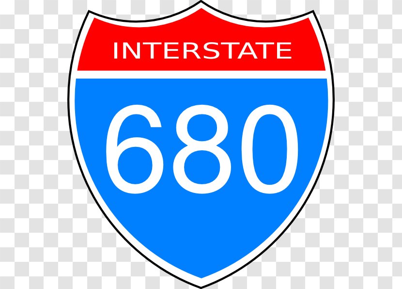 US Interstate Highway System Road Traffic Sign Clip Art - Logo Transparent PNG