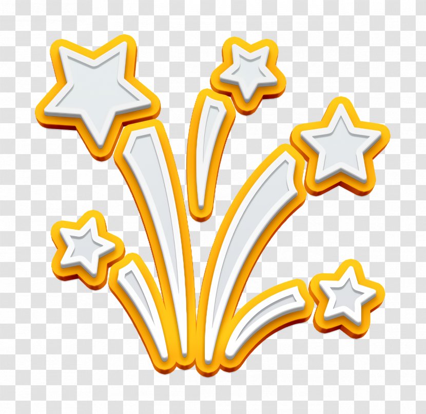 Carnival Fill Icon Fireworks Signs - Yellow Fun Transparent PNG