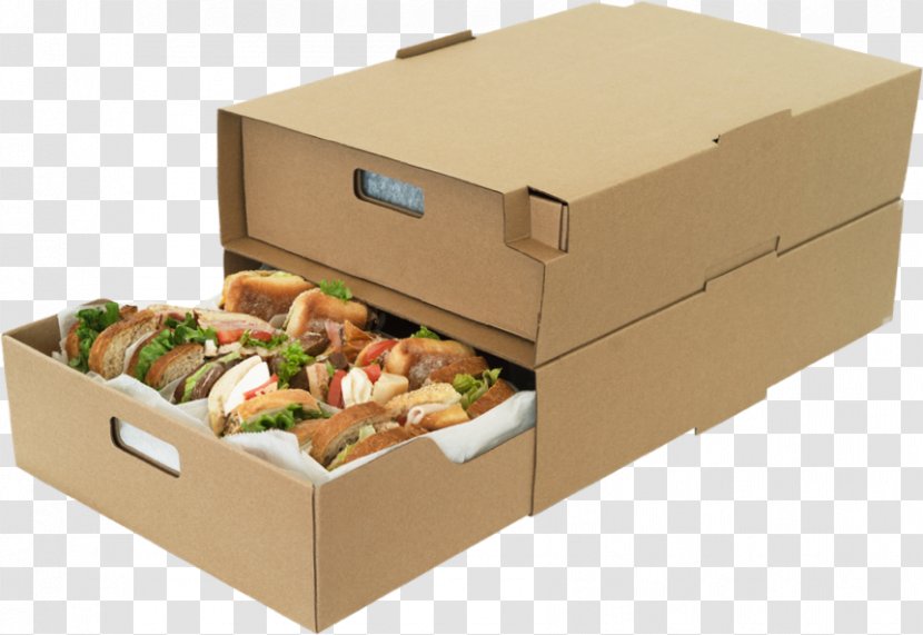 Box Take-out Corrugated Fiberboard Packaging And Labeling Catering Transparent PNG