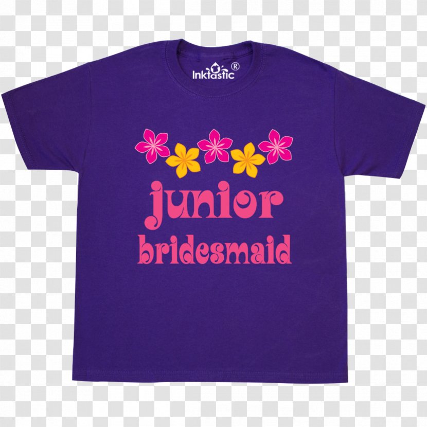 T-shirt Bridesmaid Top - Purple Transparent PNG