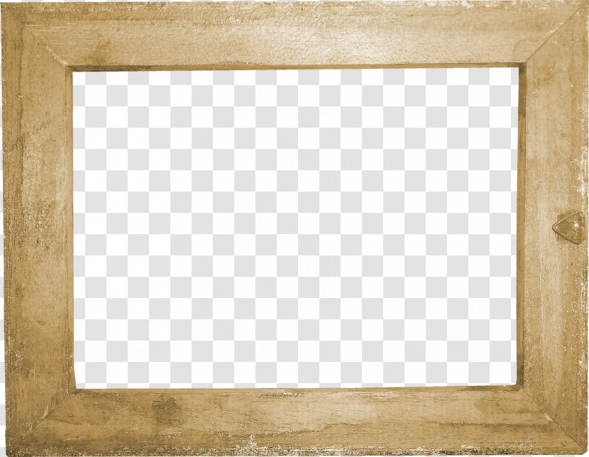 Square Picture Frame Chessboard Pattern - Brown Wood Creative Transparent PNG