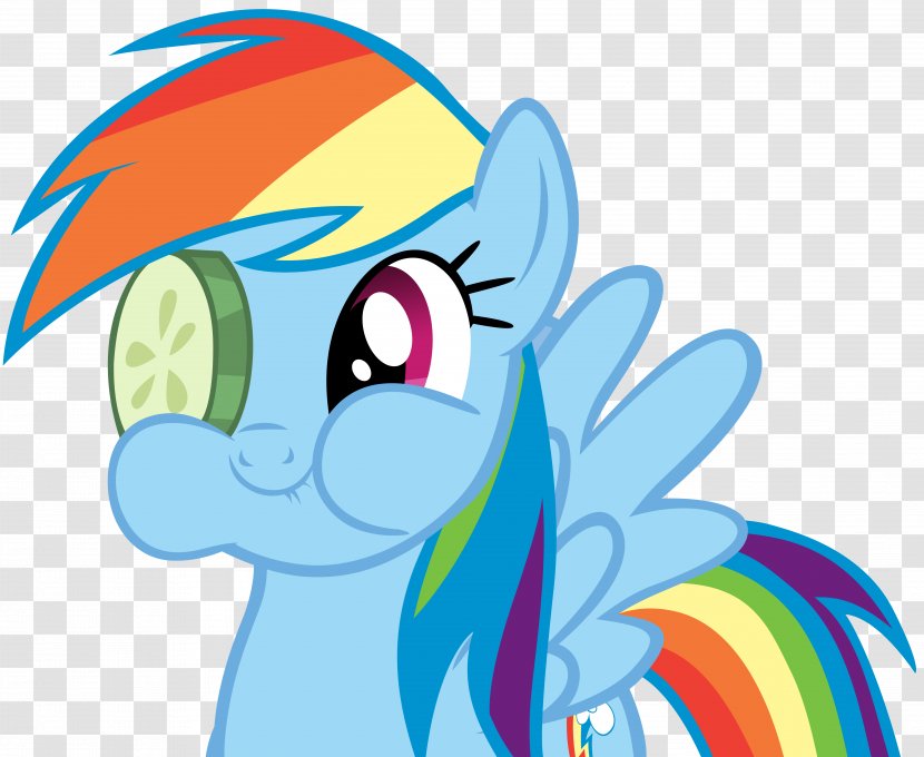 Rainbow Dash Derpy Hooves Applejack Pony Rarity - Cartoon - Cucmber Transparent PNG