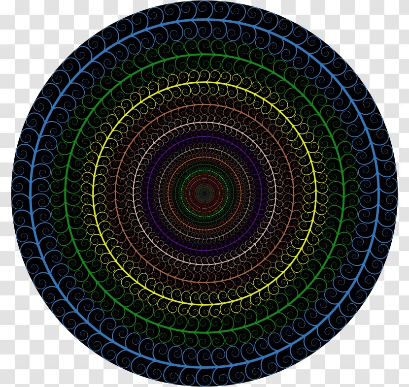 Circle Spiral Whirlpool Clip Art - Sacred Geometry - Decorative Frame Transparent PNG