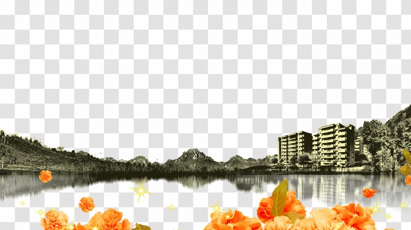 Architecture Download Clip Art - Cartoon - Floral Background Transparent PNG