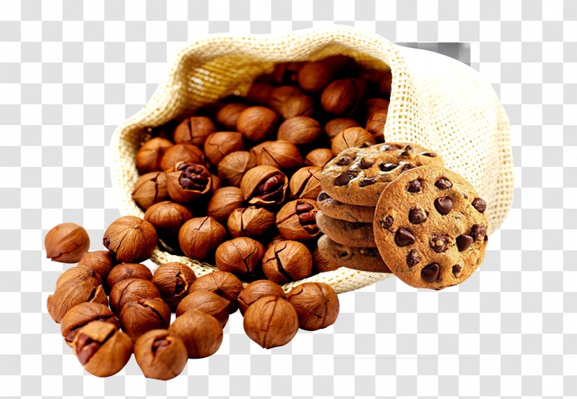 Chocolate Chip Cookie Hazelnut Snack - Ingredient - A Bunch Of Snacks And Cookies Transparent PNG