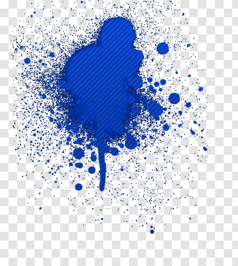 Blue Texture Painting - Paint - Color Ink Splash Transparent PNG