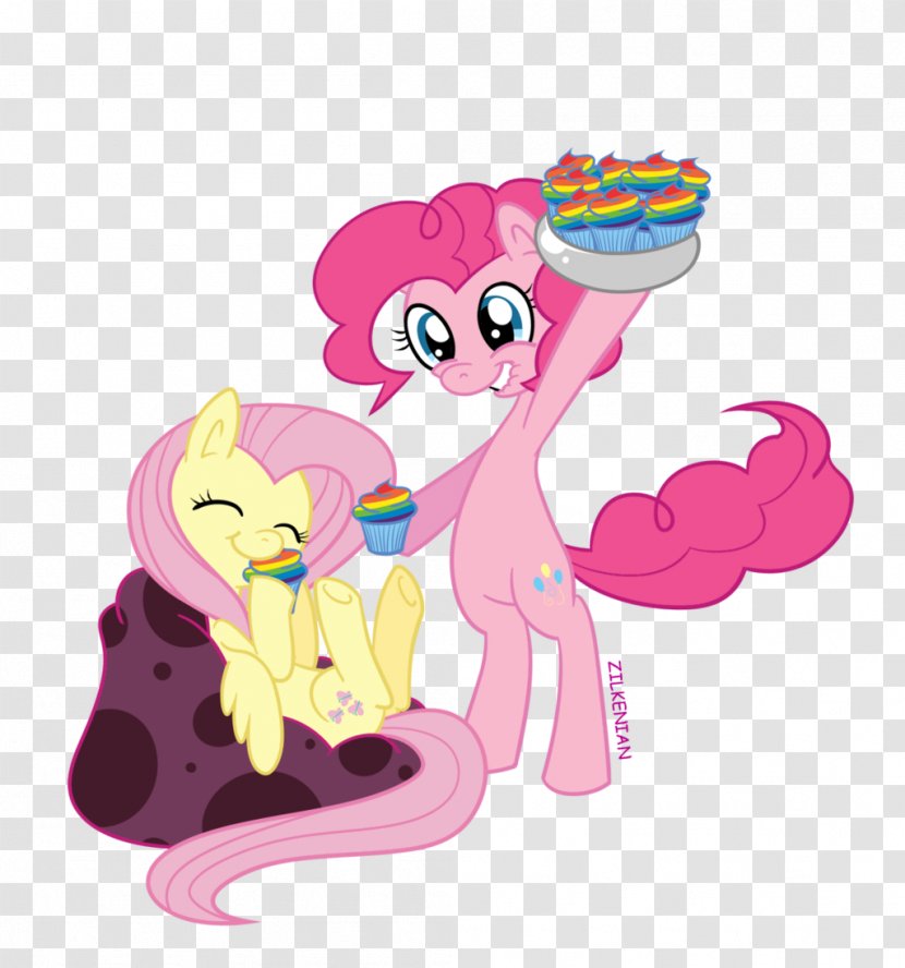 Pinkie Pie My Little Pony Cupcake Rainbow Dash - Flower - Delicious Vector Transparent PNG