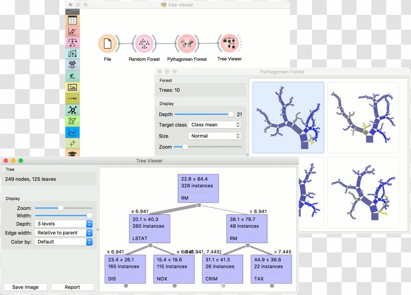Computer Program Information TreeViewer Random Forest Orange - Software Transparent PNG