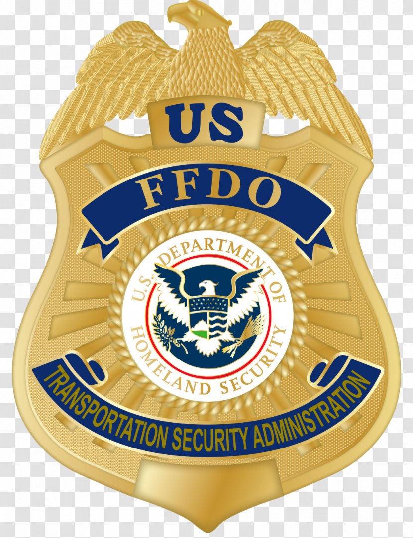 United States Department Of Homeland Security Federal Flight Deck Officer Badge Transportation Administration - Us Immigration And Customs Enforcement Transparent PNG