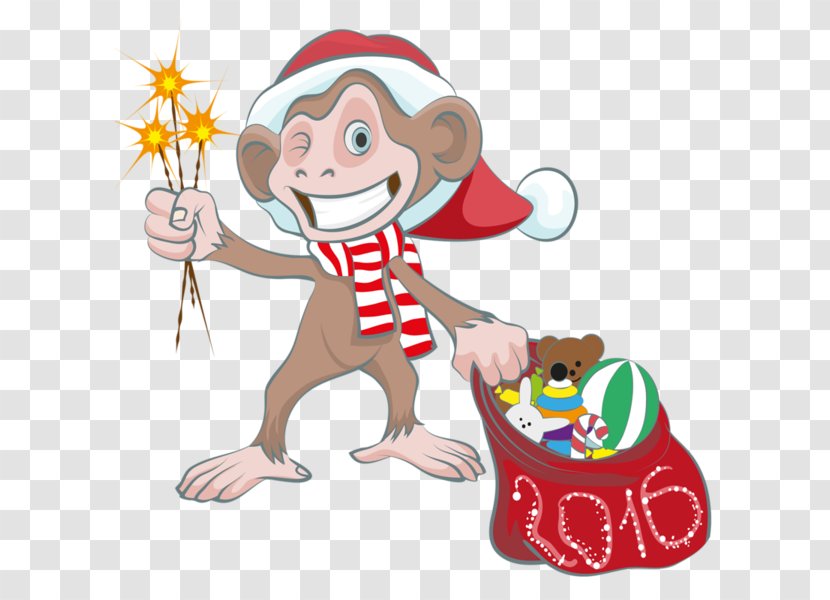 New Year Monkey Holiday 0 Transparent PNG