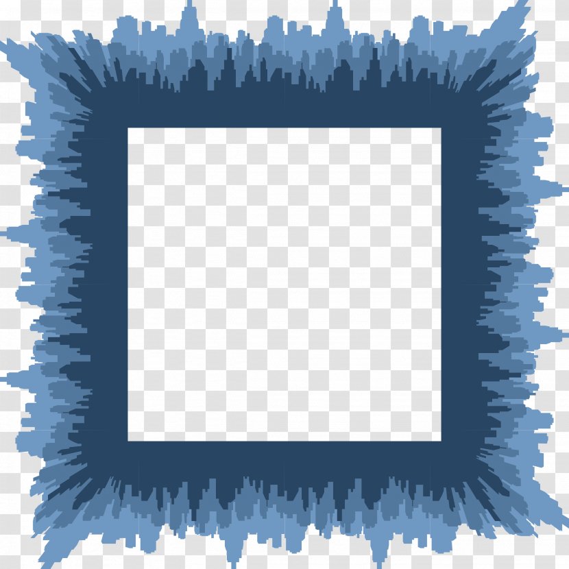 Cityscape Cities: Skylines Picture Frames - Electric Blue Transparent PNG