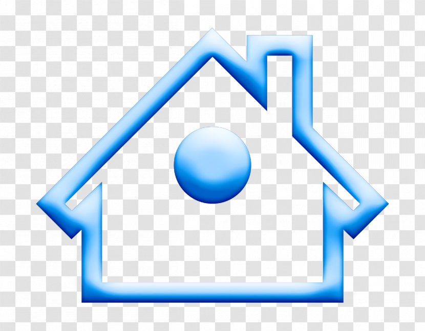 Building Icon Home House - Blue - Symbol Electric Transparent PNG
