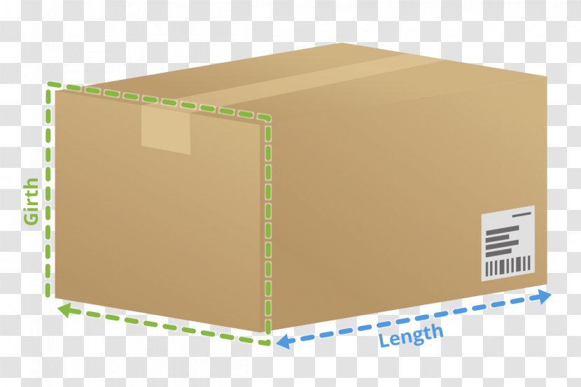 Parcel Cardboard Packaging And Labeling Box Package Delivery - Large Transparent PNG