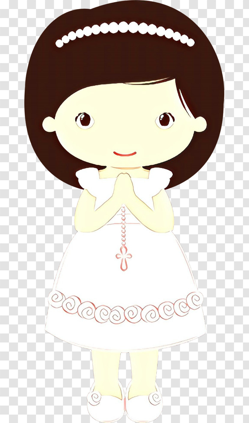 Cartoon Brown Hair Transparent PNG