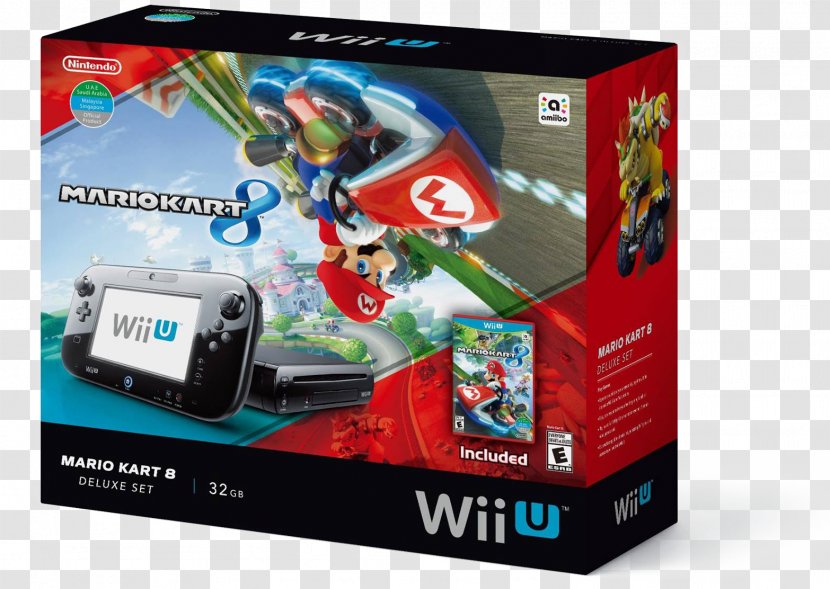Wii U Mario Kart 8 Deluxe Nintendo Land New Super Bros - Video Games Transparent PNG