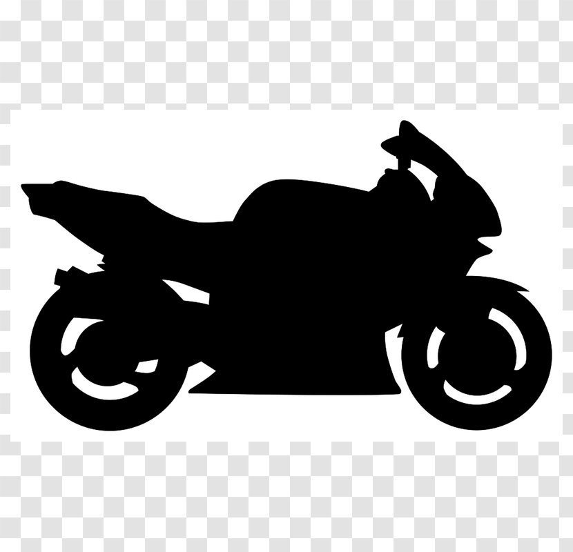 Motorcycle Vehicle Yamaha Motor Company Bicycle Suzuki - Black And White Transparent PNG