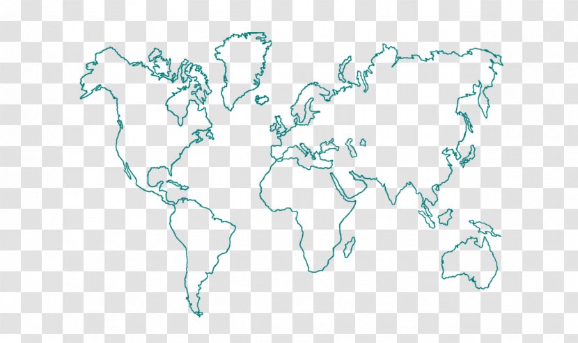 Globe World Map Blank - Frame - Ostrich Transparent PNG