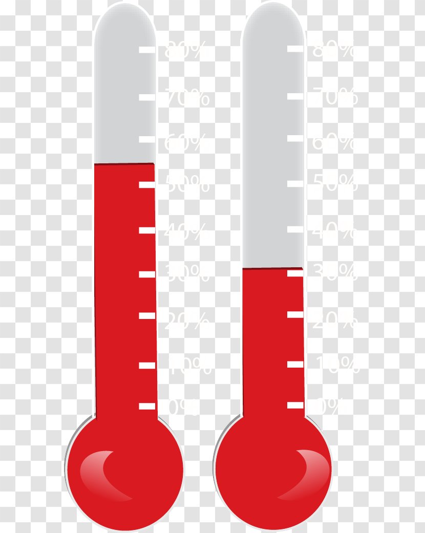 Thermometer Fundraising Clip Art - Meat - Blank Template Transparent PNG
