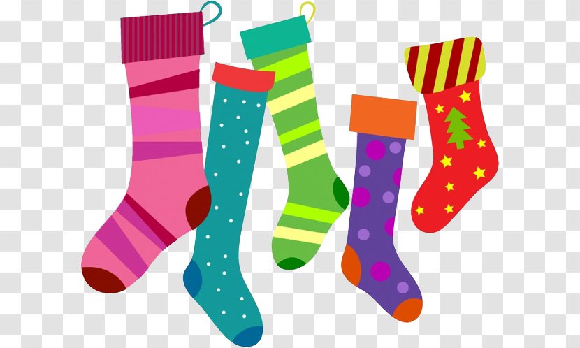 Christmas Stockings Clip Art - Stocking - Socks Transparent PNG
