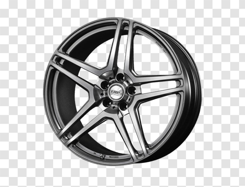 Alloy Wheel Tire Rim Spoke - Black And White - Block Heels Transparent PNG