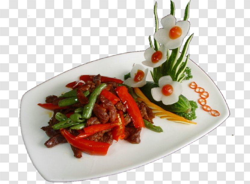 Pepper Steak Chinese Cuisine Food Stir Frying Chili - Dish - Gourmet Transparent PNG