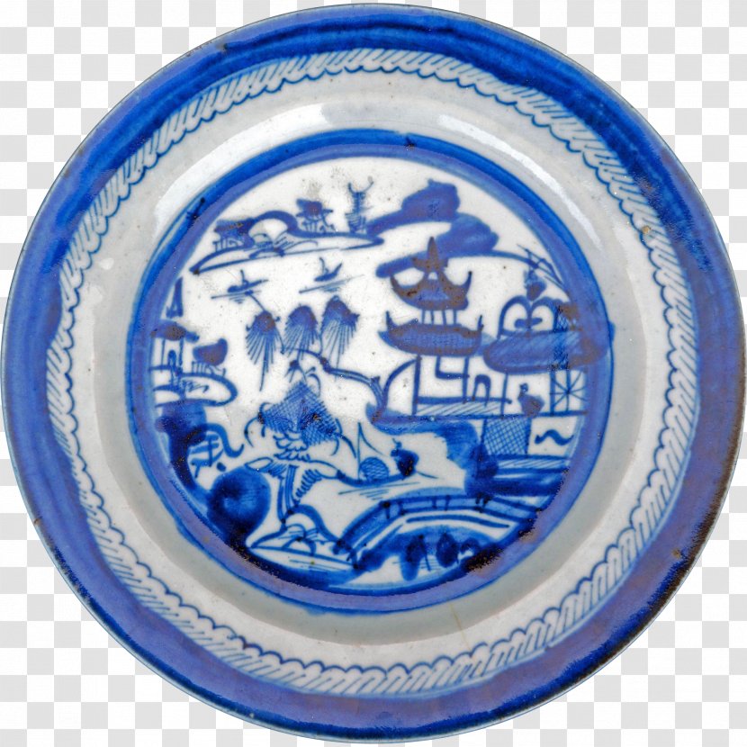 Blue And White Pottery Chinese Export Porcelain Tableware Plate - China Transparent PNG