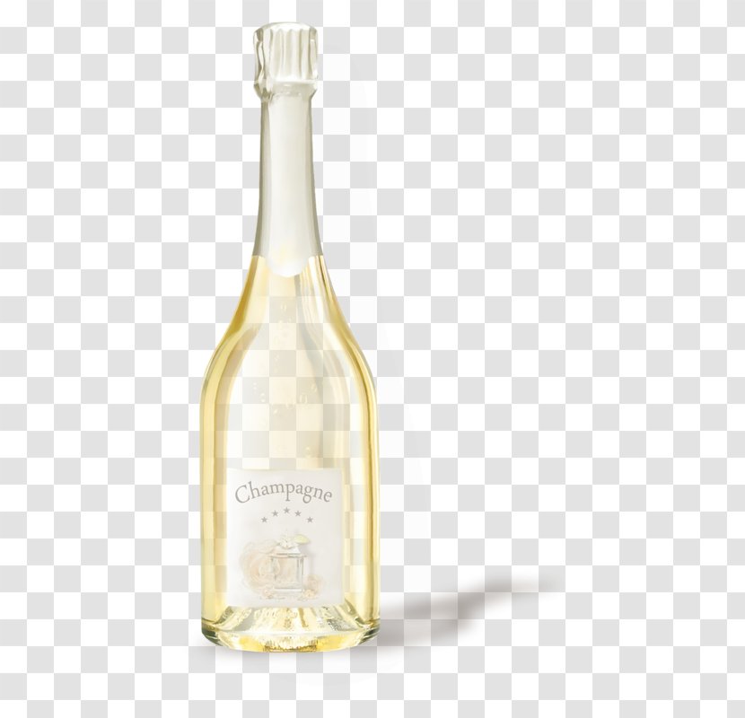 White Wine Champagne Vodka Liqueur - Alcoholic Drink Transparent PNG