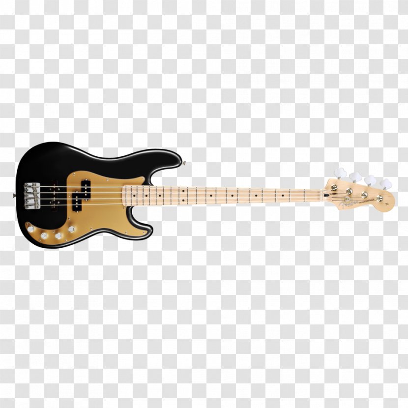 Bass Guitar Fender Precision Acoustic-electric Acoustic - Silhouette Transparent PNG