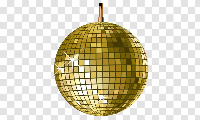 Disco Ball Nightclub Light - Sphere - Gold Transparent PNG