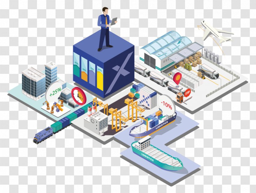 Logistics Cargo Freight Transport Management - Technology - Supply Chain Transparent PNG