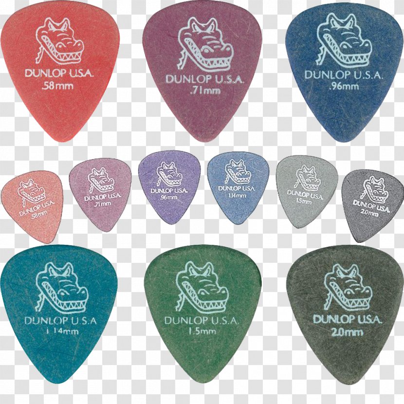 Guitar Pick Dunlop Manufacturing Electric Classical - Watercolor - Paddle Transparent PNG