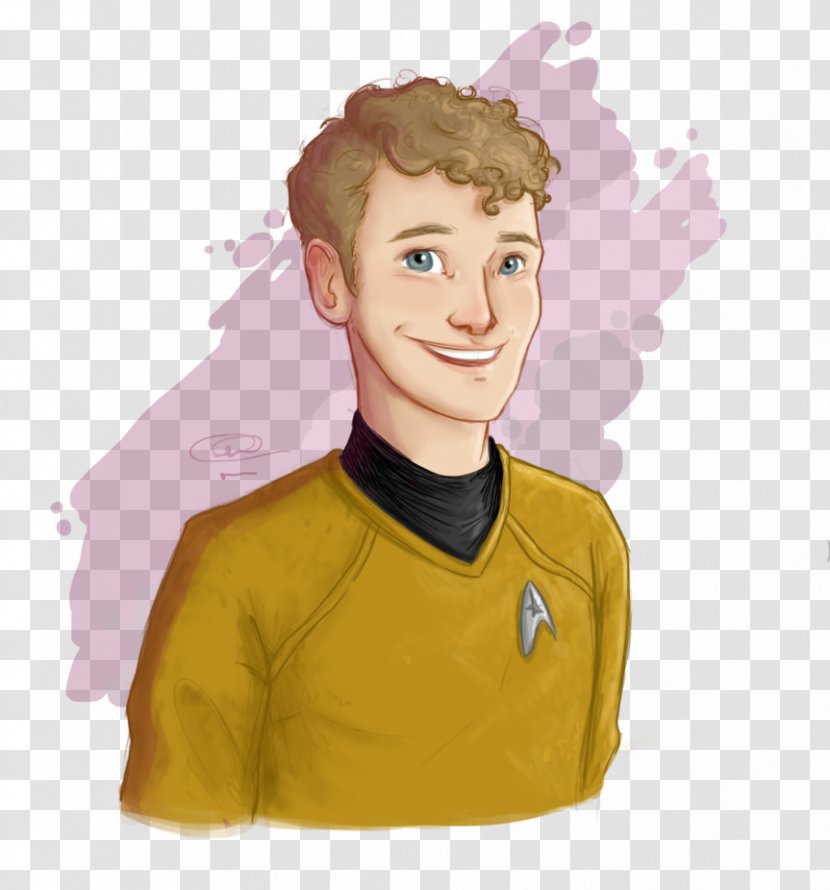 Pavel Chekov Star Trek Anton Yelchin Drawing - Flower - Watercolor Transparent PNG