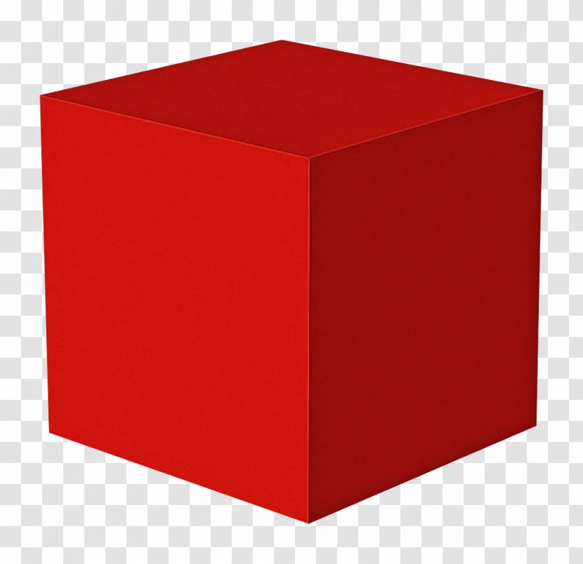 Red Rectangle Material Property Table Box - Furniture Transparent PNG