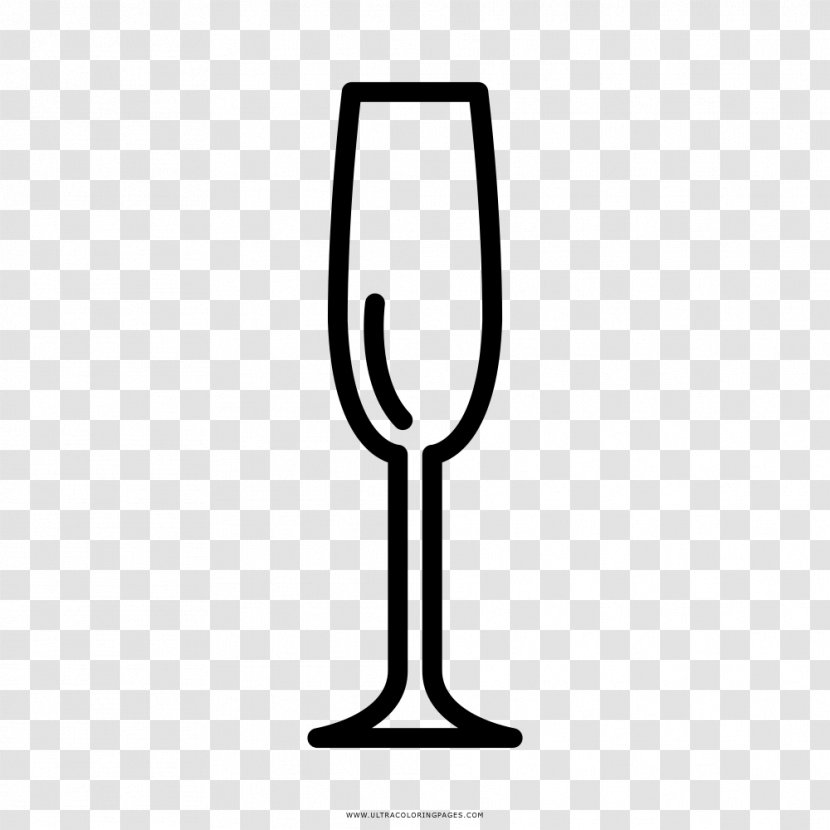 Wine Glass Champagne Drawing Transparent PNG