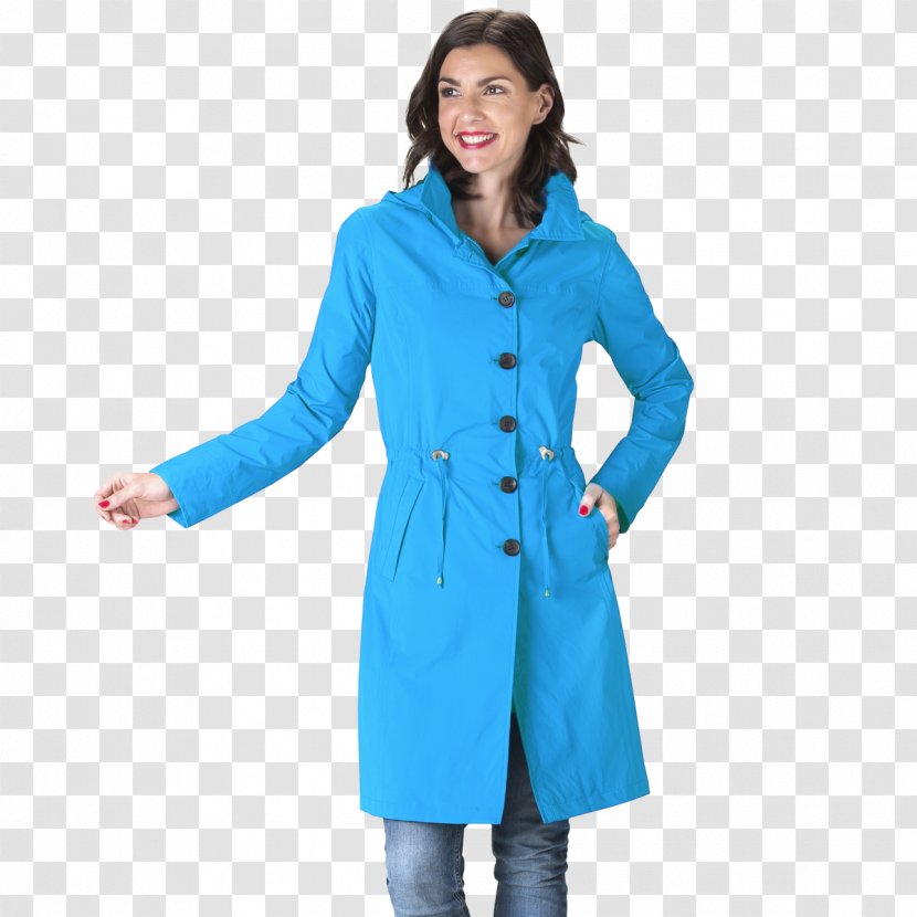 Raincoat Overcoat Trench Coat Hood - Long Transparent PNG