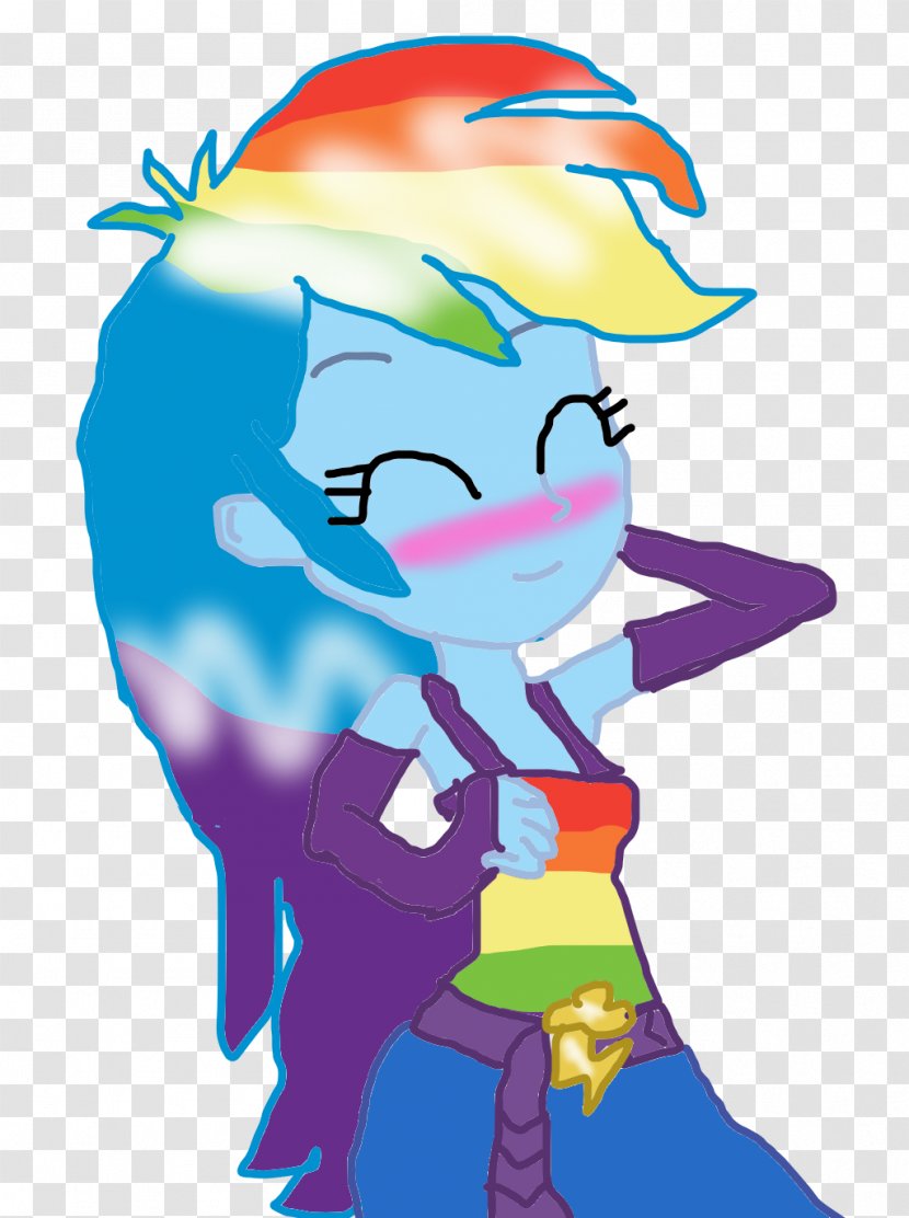 Rainbow Dash Sunset Shimmer Pony - Cartoon Transparent PNG