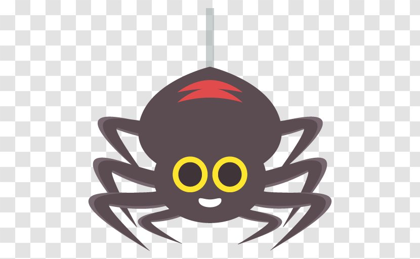 Spider Emoji Text Messaging SMS Meaning - English - Dolphin Transparent PNG