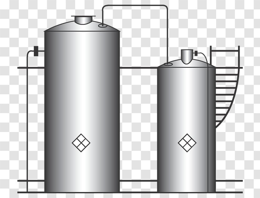 Conical Roof Storage Tank Cone Cylinder - Horizontal Plane Transparent PNG