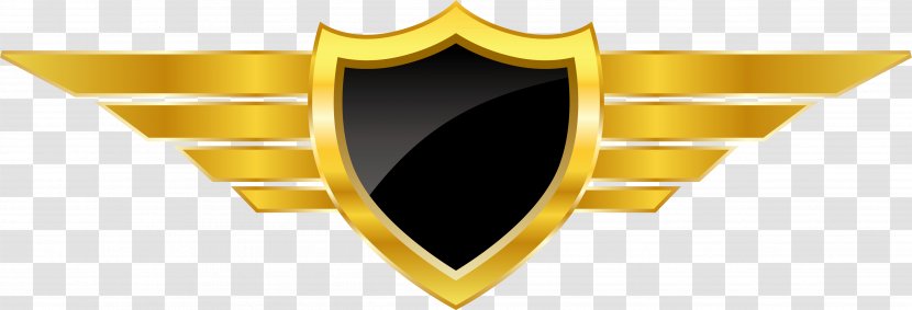 Logo Euclidean Vector - Text - Golden Badge Shield Design Transparent PNG