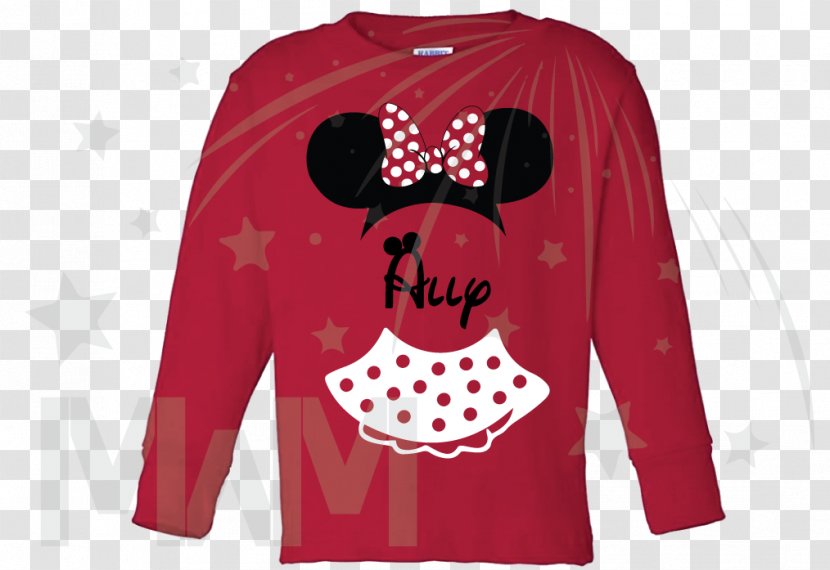 T-shirt Hoodie Minnie Mouse Mickey Sweater - Watercolor Transparent PNG
