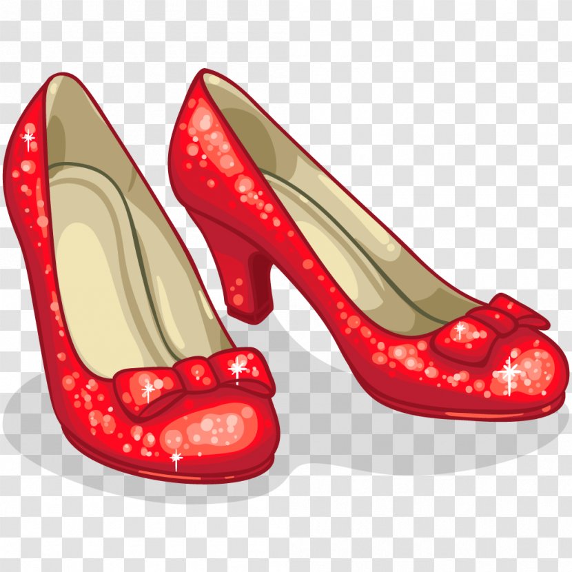 Dorothy Gale Ruby Slippers The Wizard Clip Art - Walking Shoe Transparent PNG