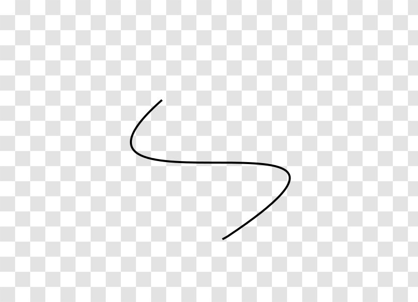 Point Angle Clip Art - White - Black Curve Line Transparent PNG