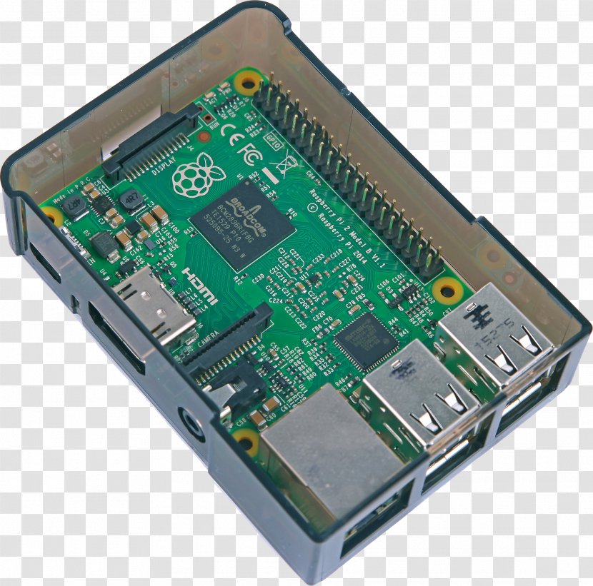 Microcontroller Raspberry Pi Computer Hardware TV Tuner Cards & Adapters Single-board - Component Transparent PNG